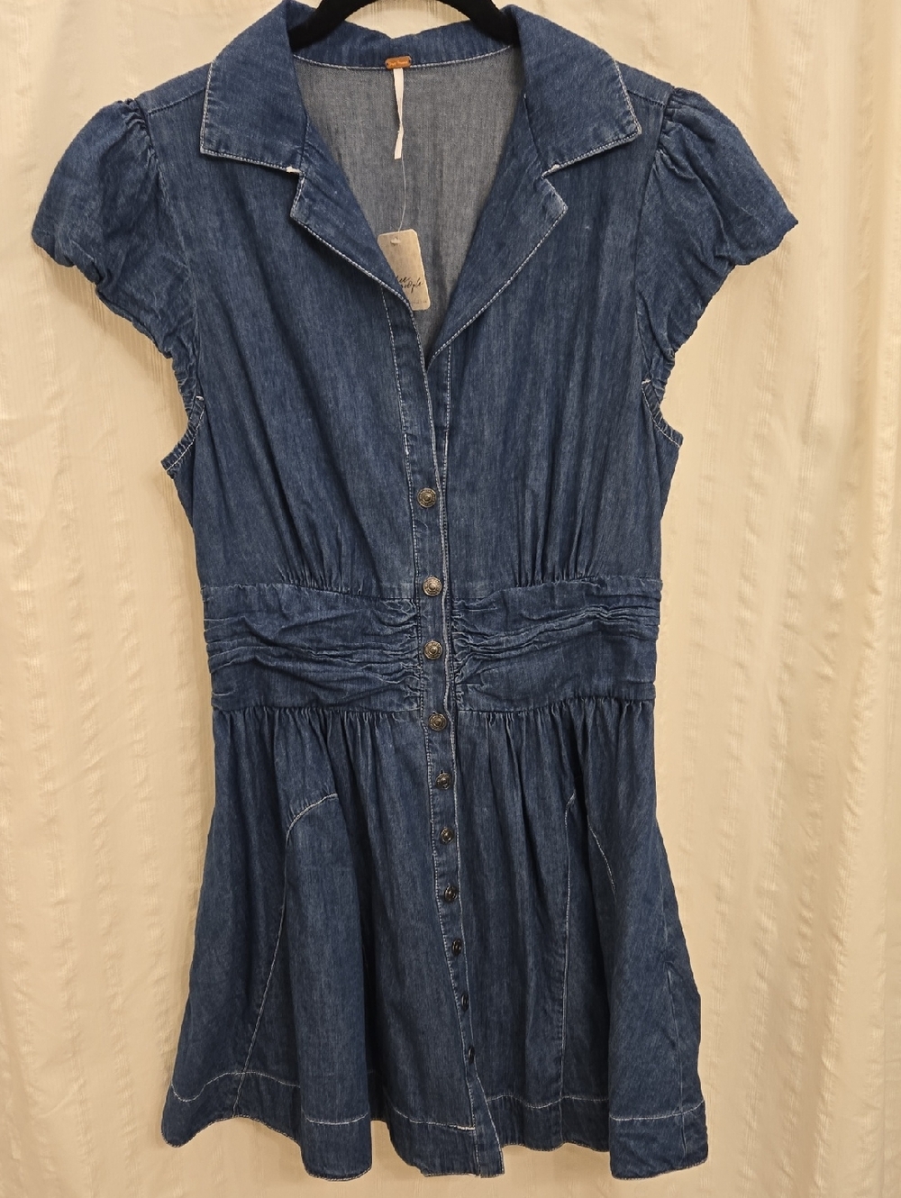 Free People Indigo Denim Mini Dress